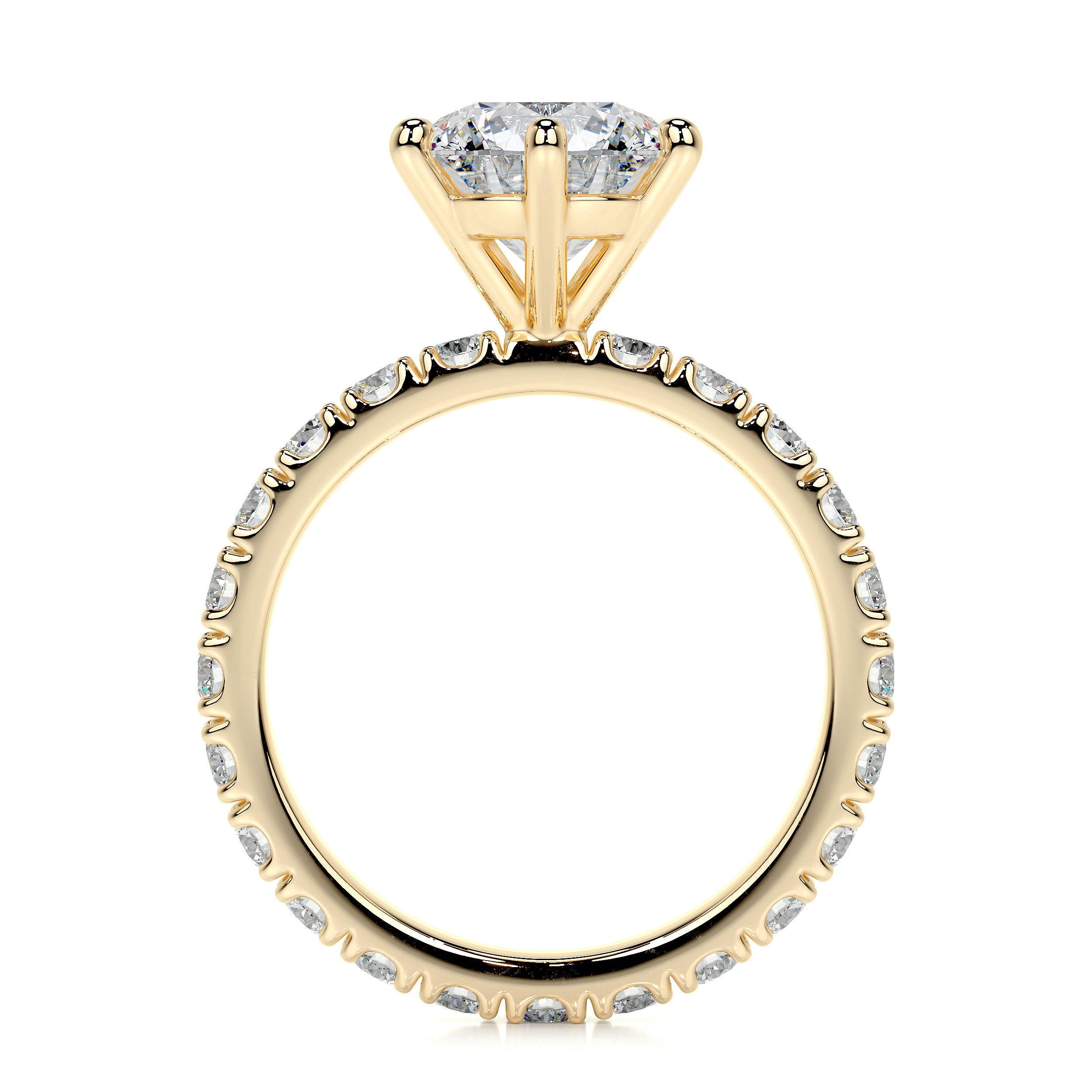 Jane Lab Grown Diamond Ring   (2.25 Carat) -18K Yellow Gold