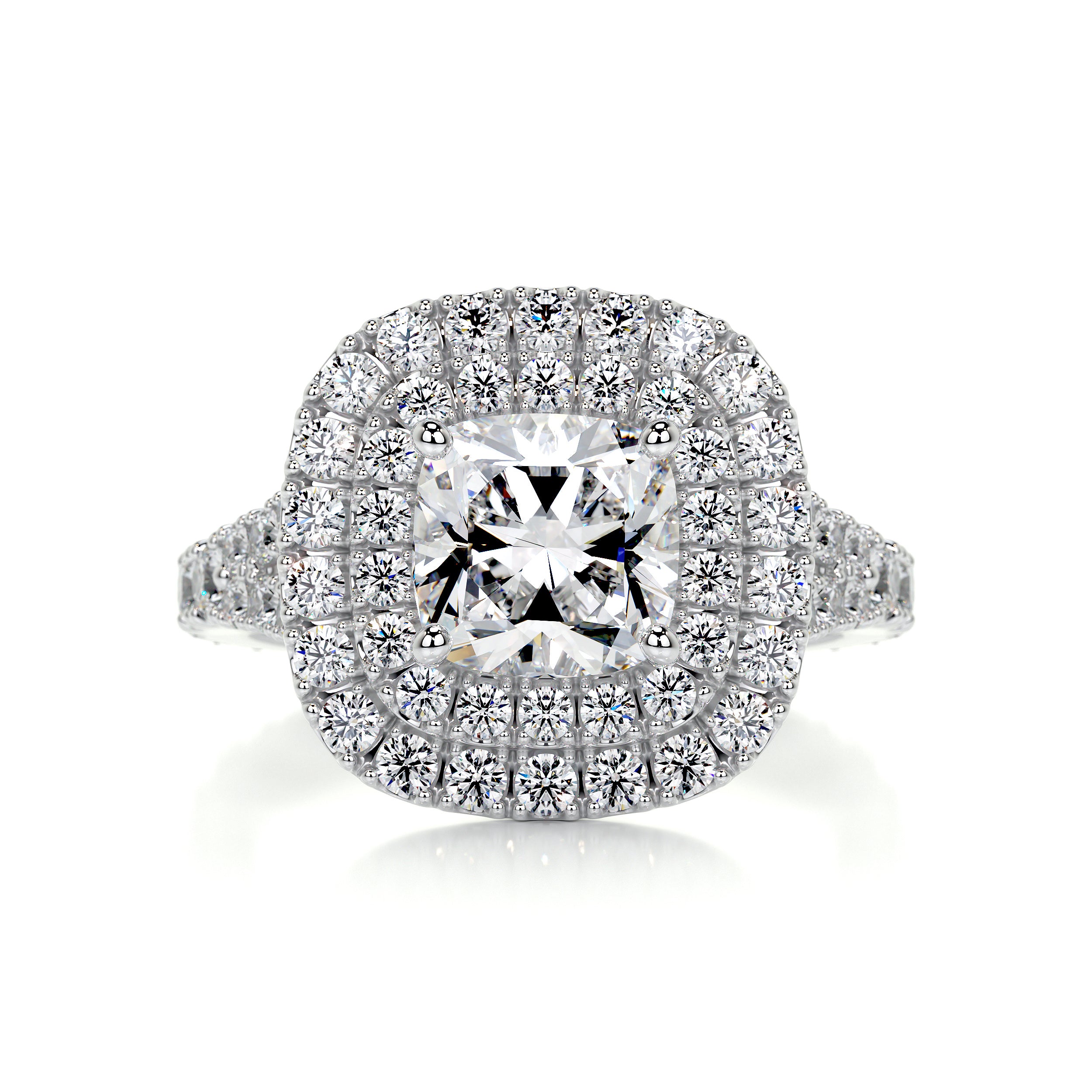 Tina Diamond Engagement Ring   (2.5 Carat) -18K White Gold