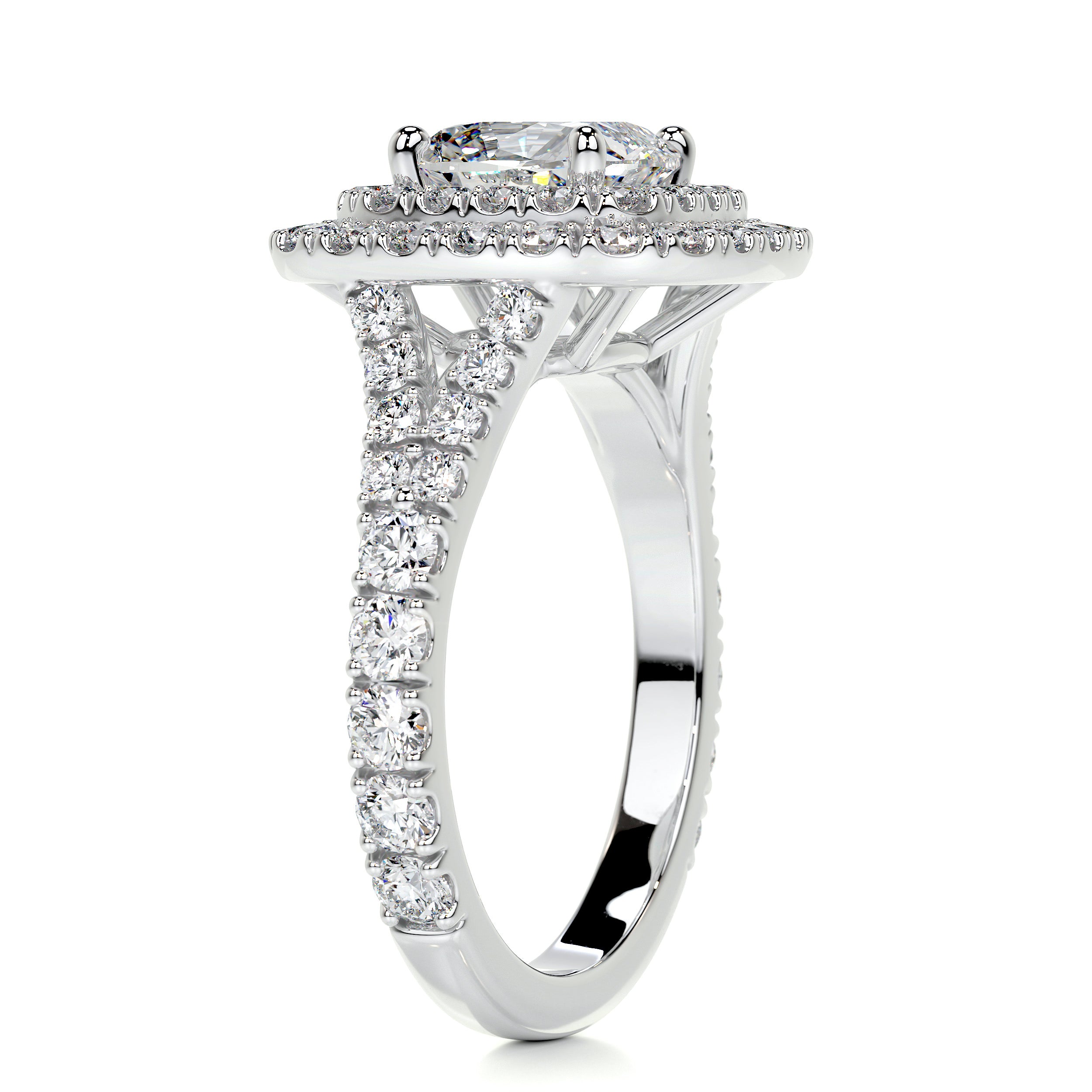 Tina Diamond Engagement Ring   (2.5 Carat) -14K White Gold