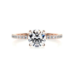 Stephanie Diamond Engagement Ring -14K Rose Gold