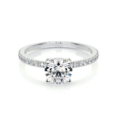 Stephanie Lab Grown Diamond Ring -14K White Gold