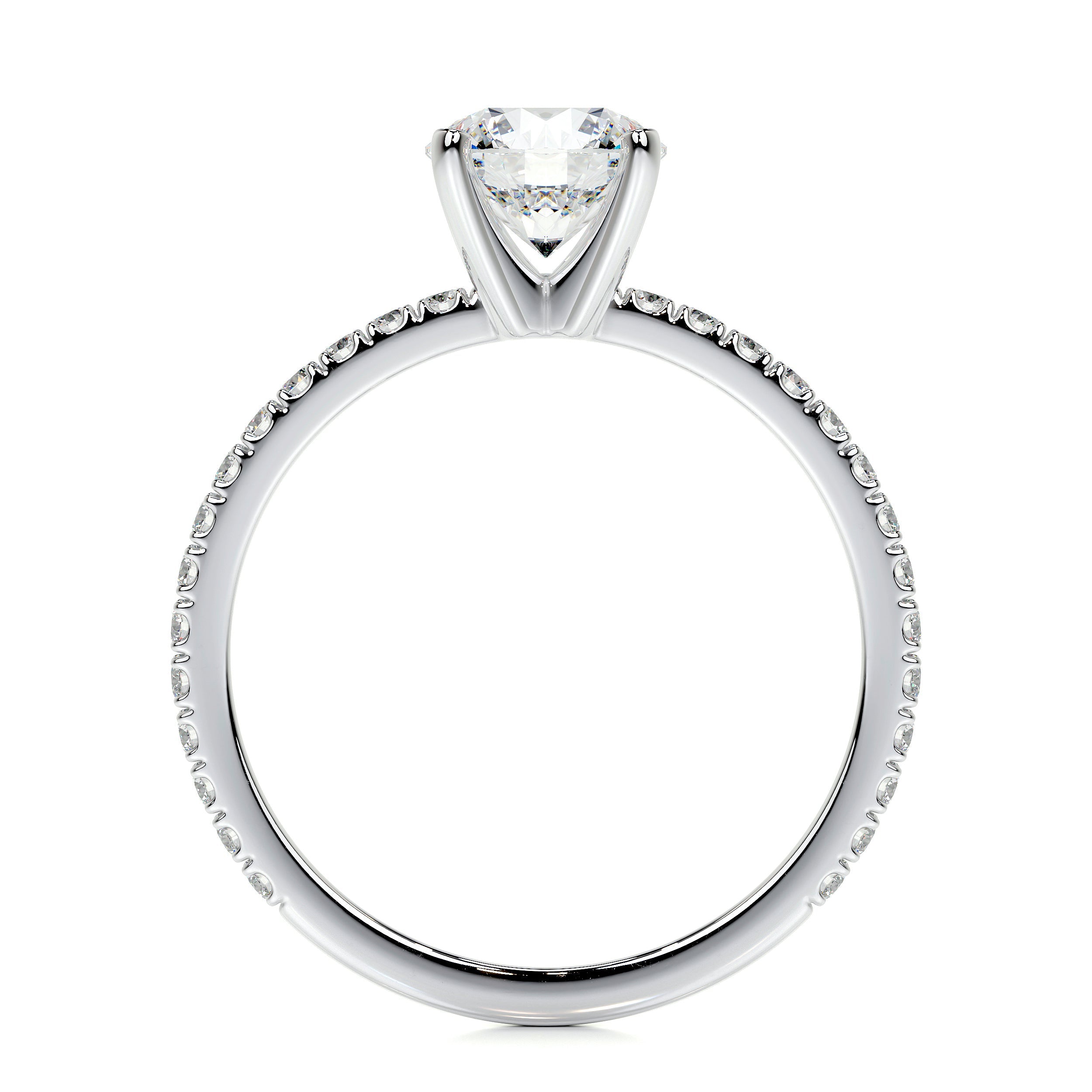 Stephanie Lab Grown Diamond Ring   (1.3 Carat) -14K White Gold