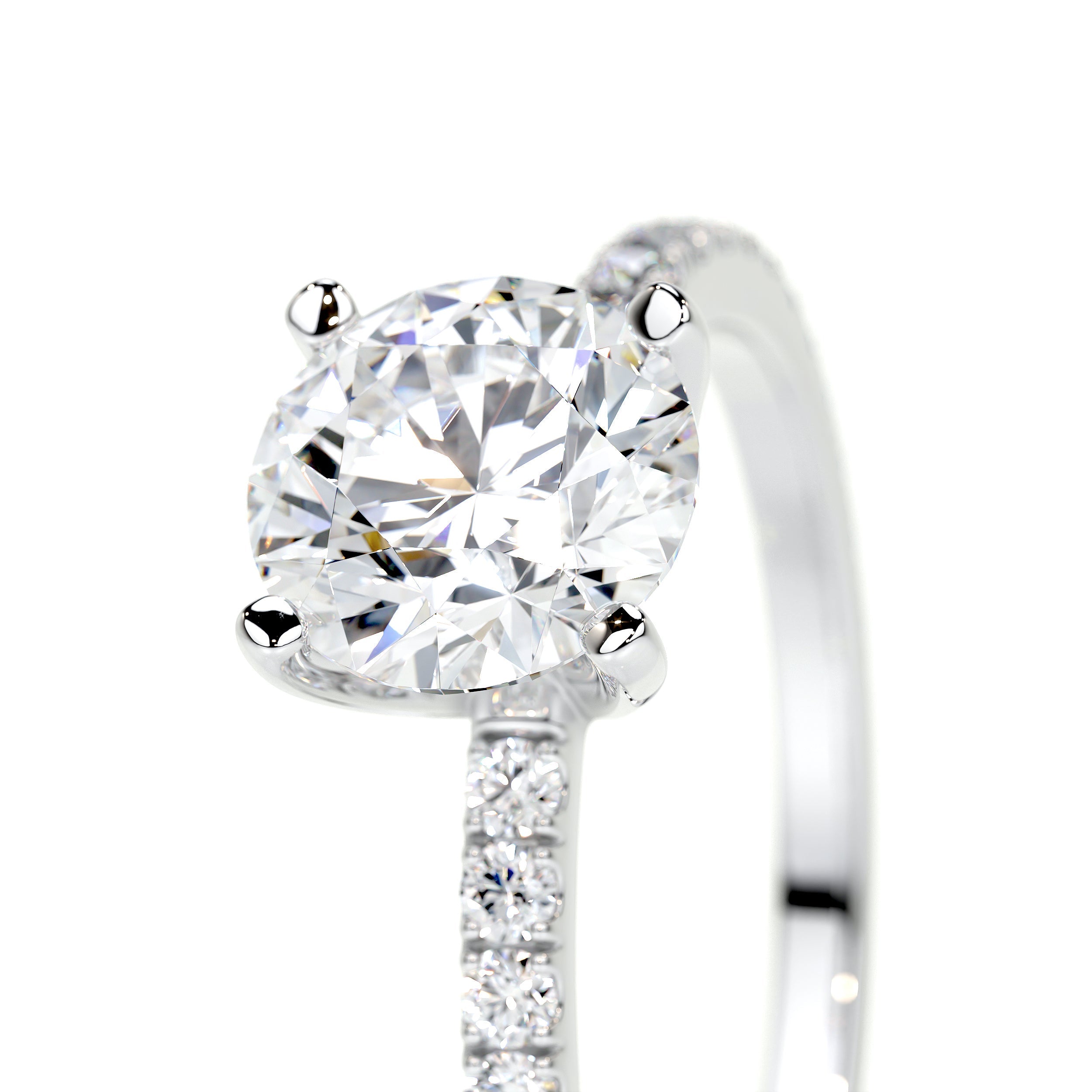 Stephanie Lab Grown Diamond Ring   (1.3 Carat) -14K White Gold