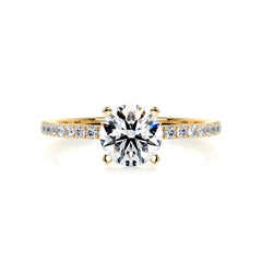 Stephanie Diamond Engagement Ring -18K Yellow Gold