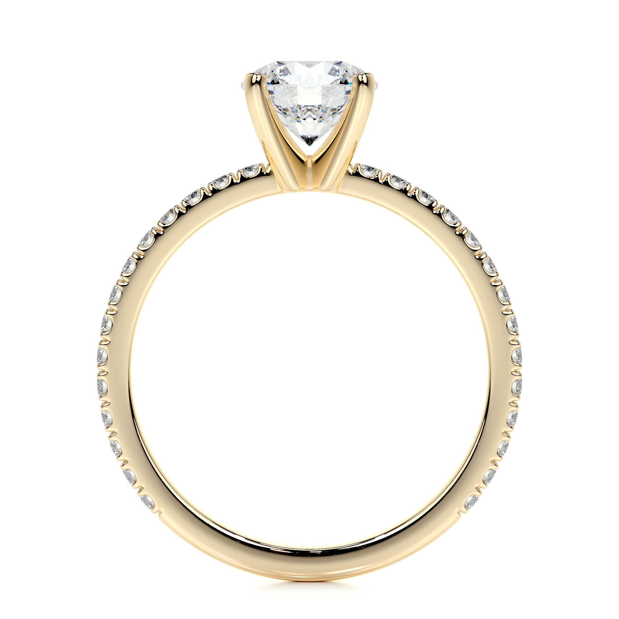 Stephanie Lab Grown Diamond Ring -18K Yellow Gold