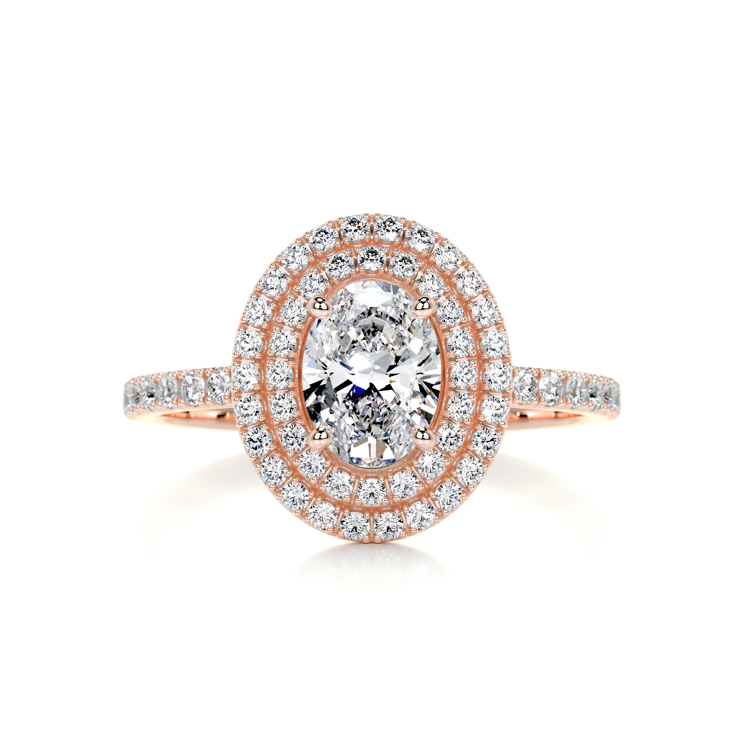 Nora Diamond Engagement Ring   (1.75 Carat) -14K Rose Gold