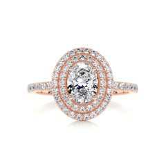 Nora Diamond Engagement Ring -14K Rose Gold