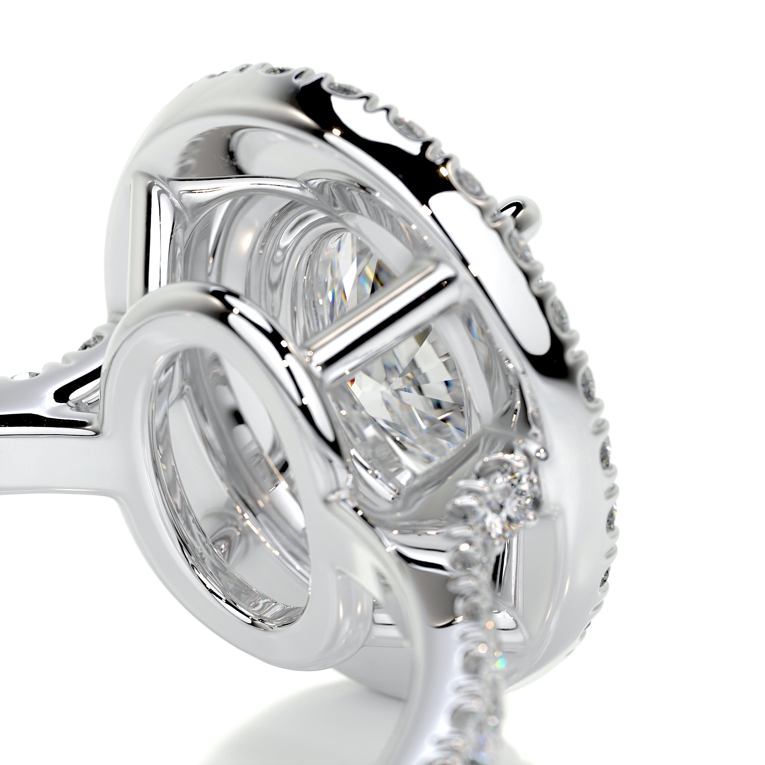 Nora Diamond Engagement Ring   (1.75 Carat) -18K White Gold