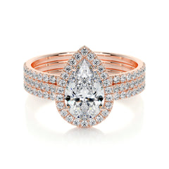 Sophia Lab Grown Diamond Bridal Set -14K Rose Gold
