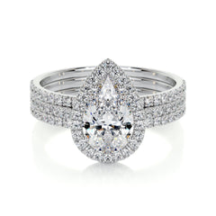 Sophia Lab Grown Diamond Bridal Set -18K White Gold