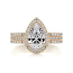 Sophia Diamond Bridal Set -18K Yellow Gold