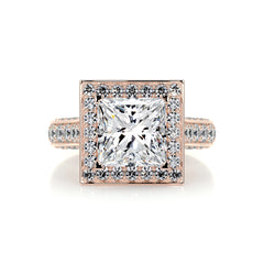 Freya Diamond Engagement Ring -14K Rose Gold