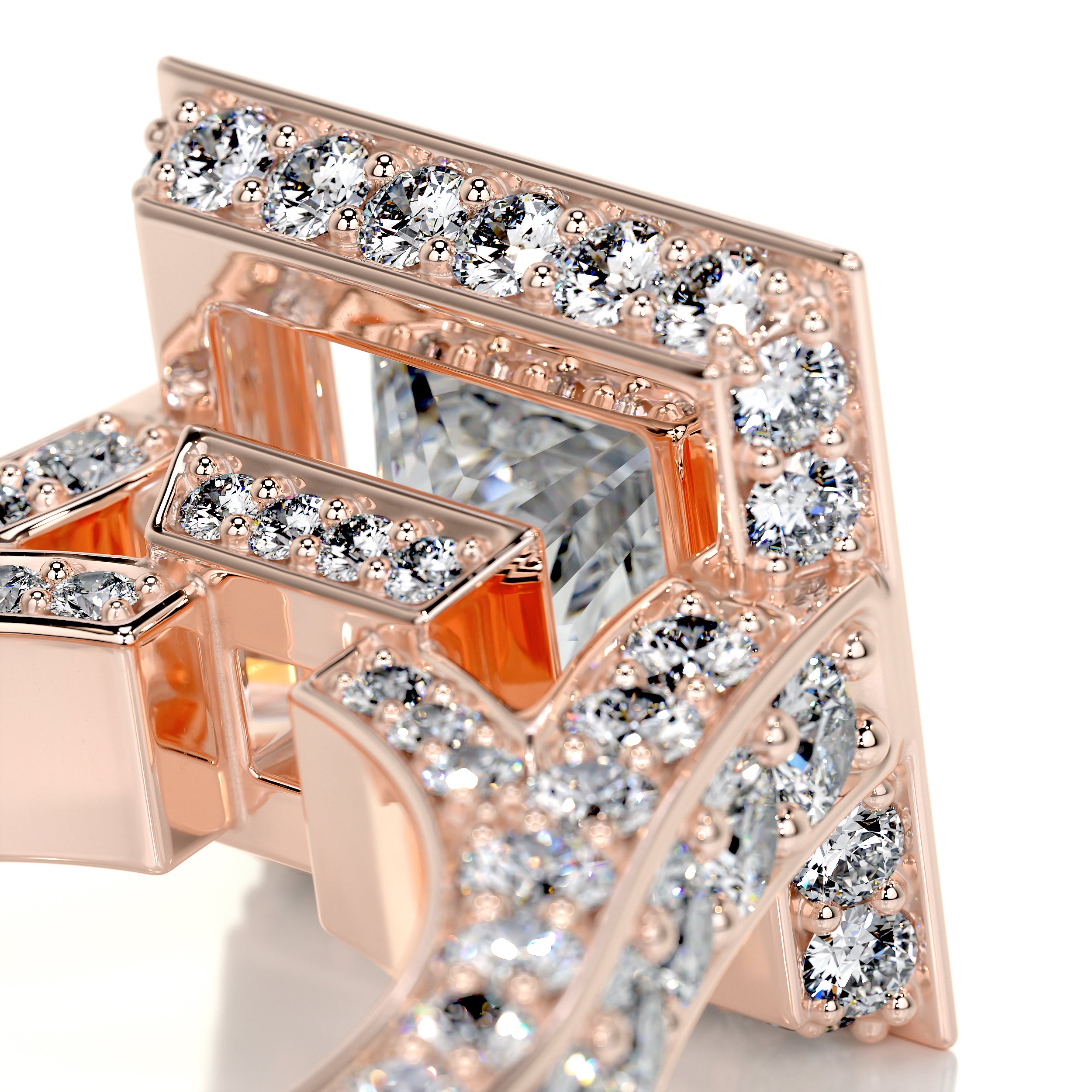 Freya Diamond Engagement Ring -14K Rose Gold