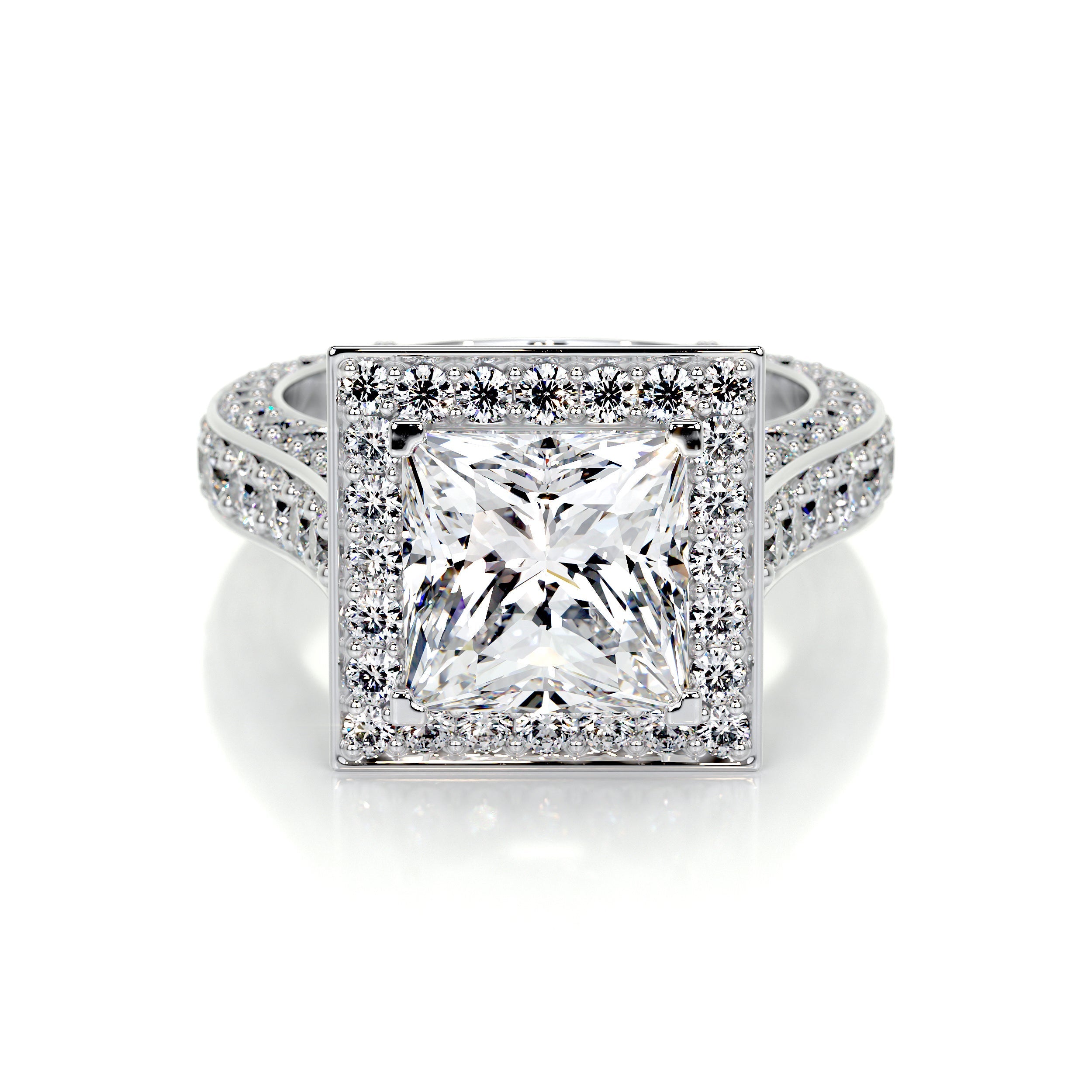 5 Carat Oval Lab Grown Diamond Engagement Ring at Diamond