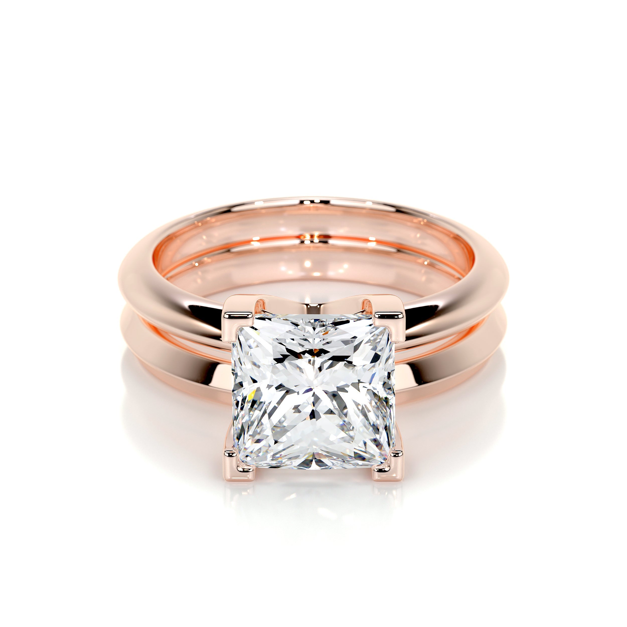 Carolina Lab Grown Diamond Bridal Set   (2 Carat) -14K Rose Gold