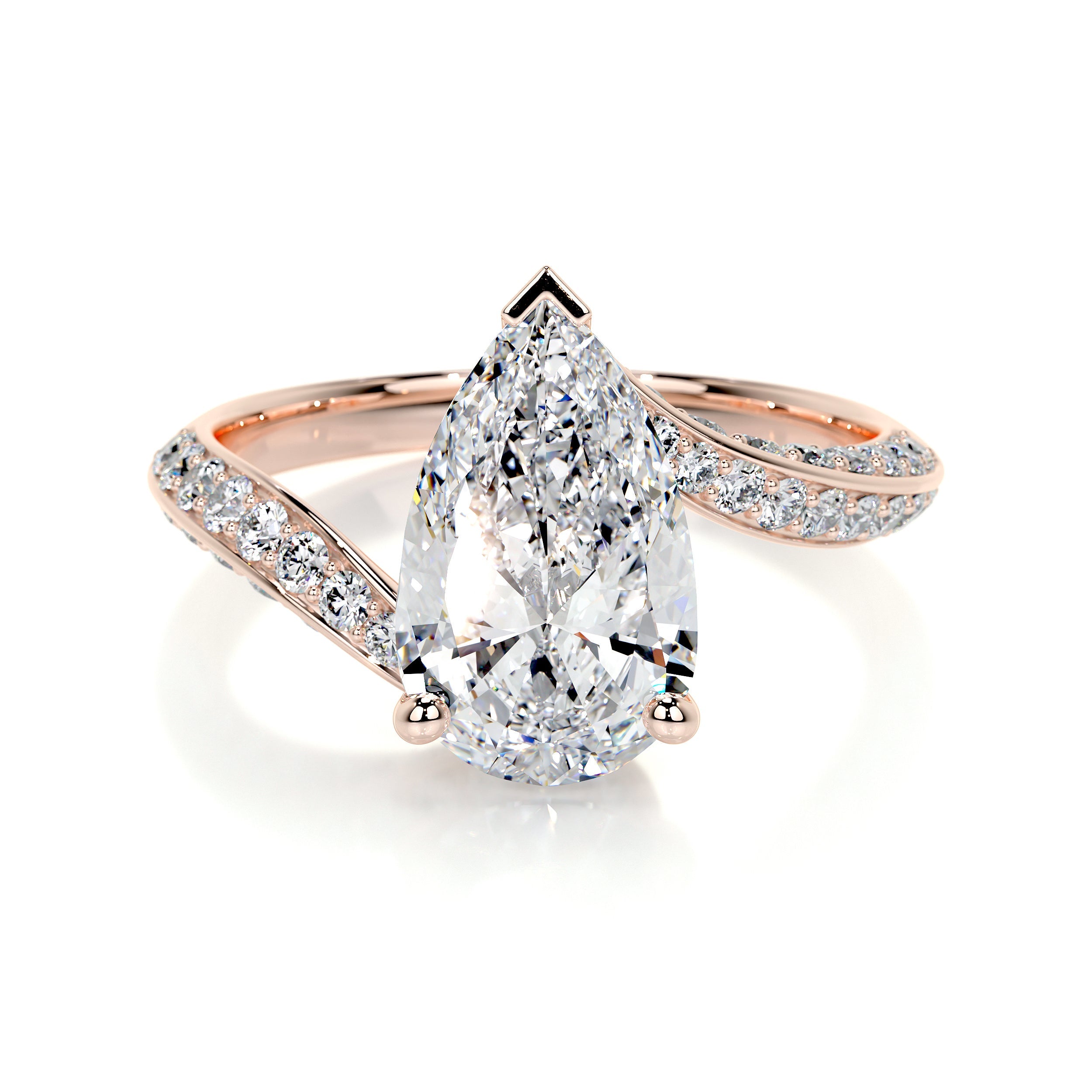 Sabrina Lab Grown Diamond Ring -14K Rose Gold