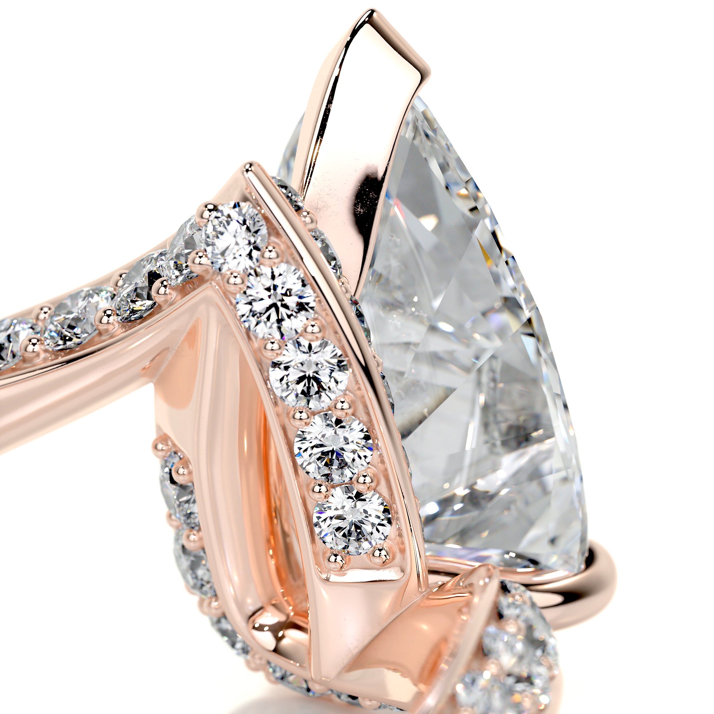 Sabrina Diamond Engagement Ring   (2.5 Carat) -14K Rose Gold