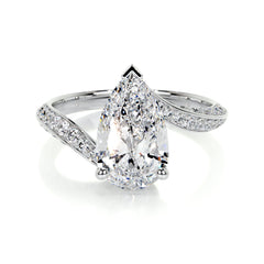 Sabrina Lab Grown Diamond Ring -18K White Gold