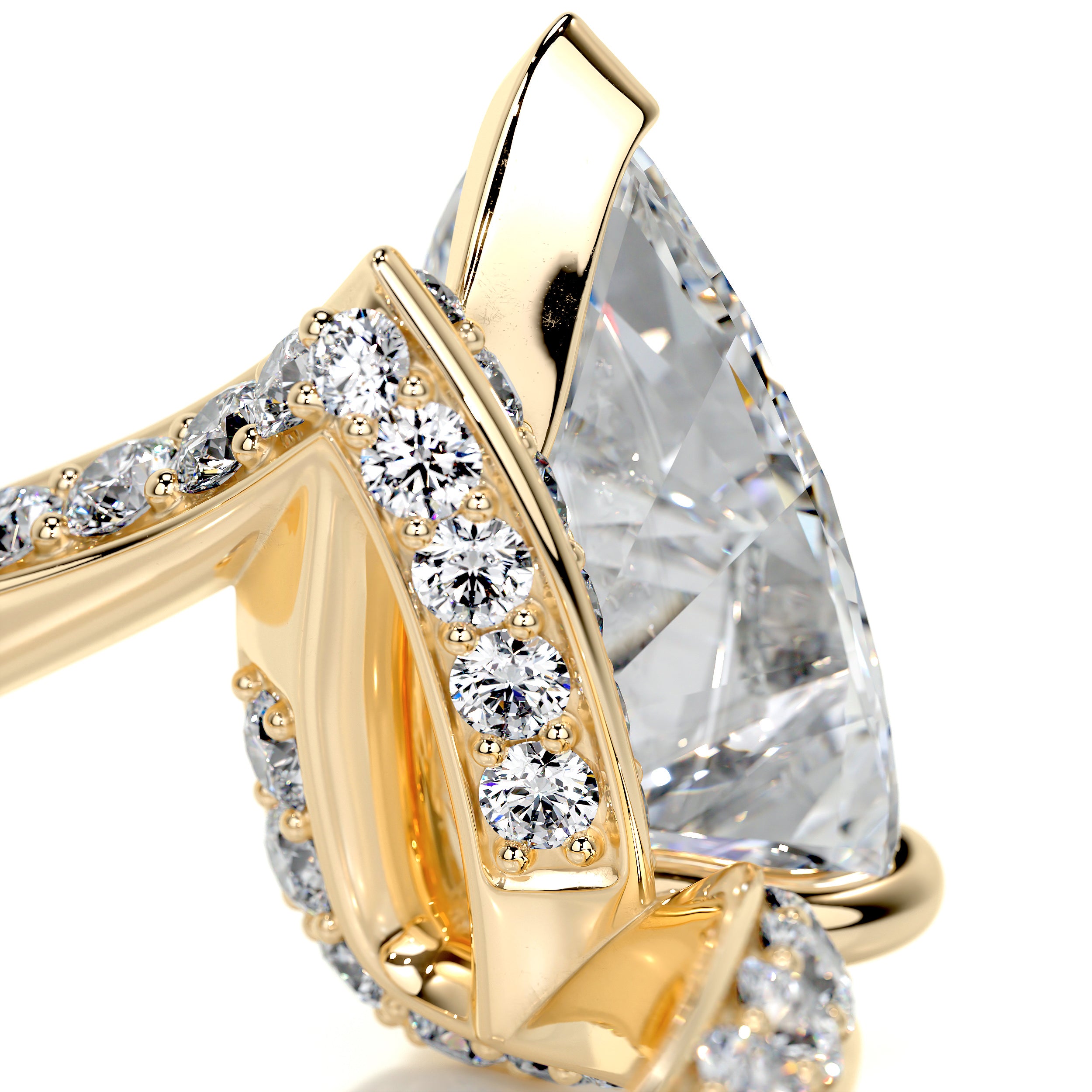 Sabrina Diamond Engagement Ring -18K Yellow Gold