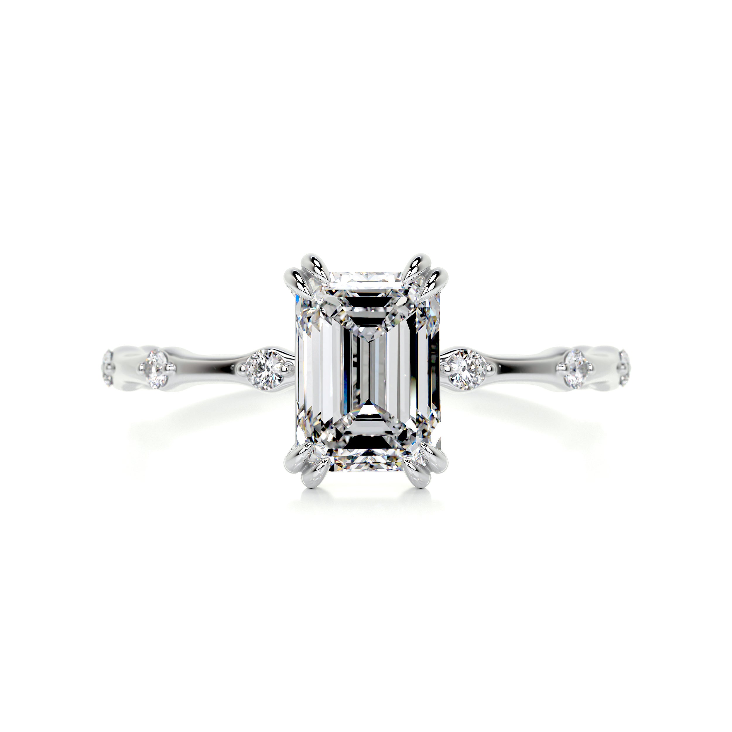Wilma Diamond Engagement Ring   (1.65 Carat) -18K White Gold