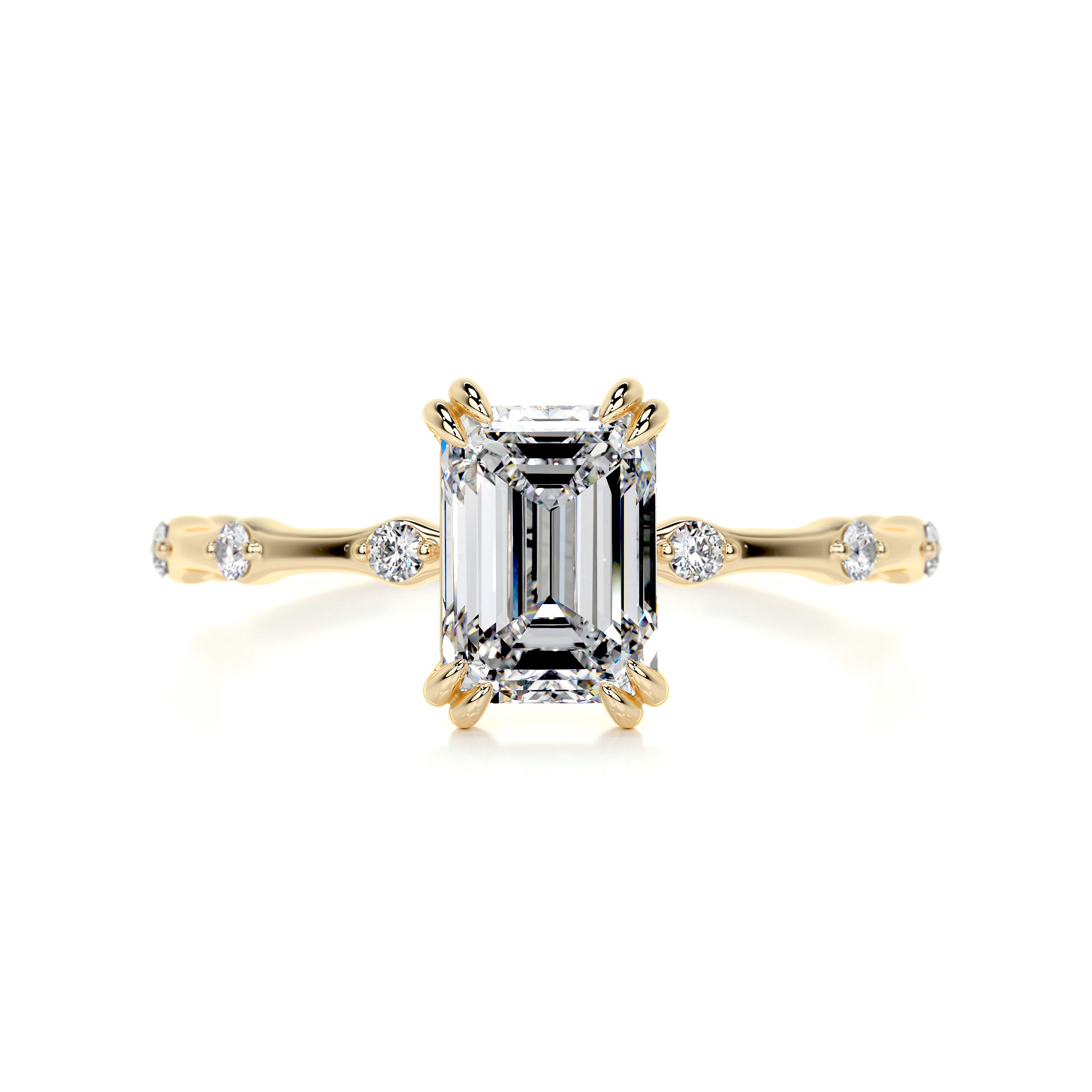 Wilma Diamond Engagement Ring   (1.65 Carat) -18K Yellow Gold