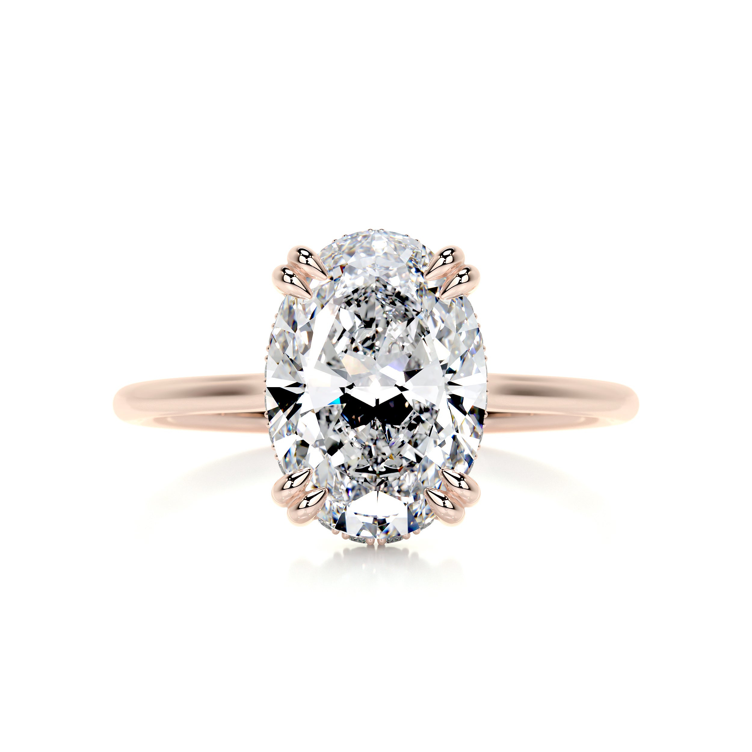 Harriet Diamond Engagement Ring -14K Rose Gold