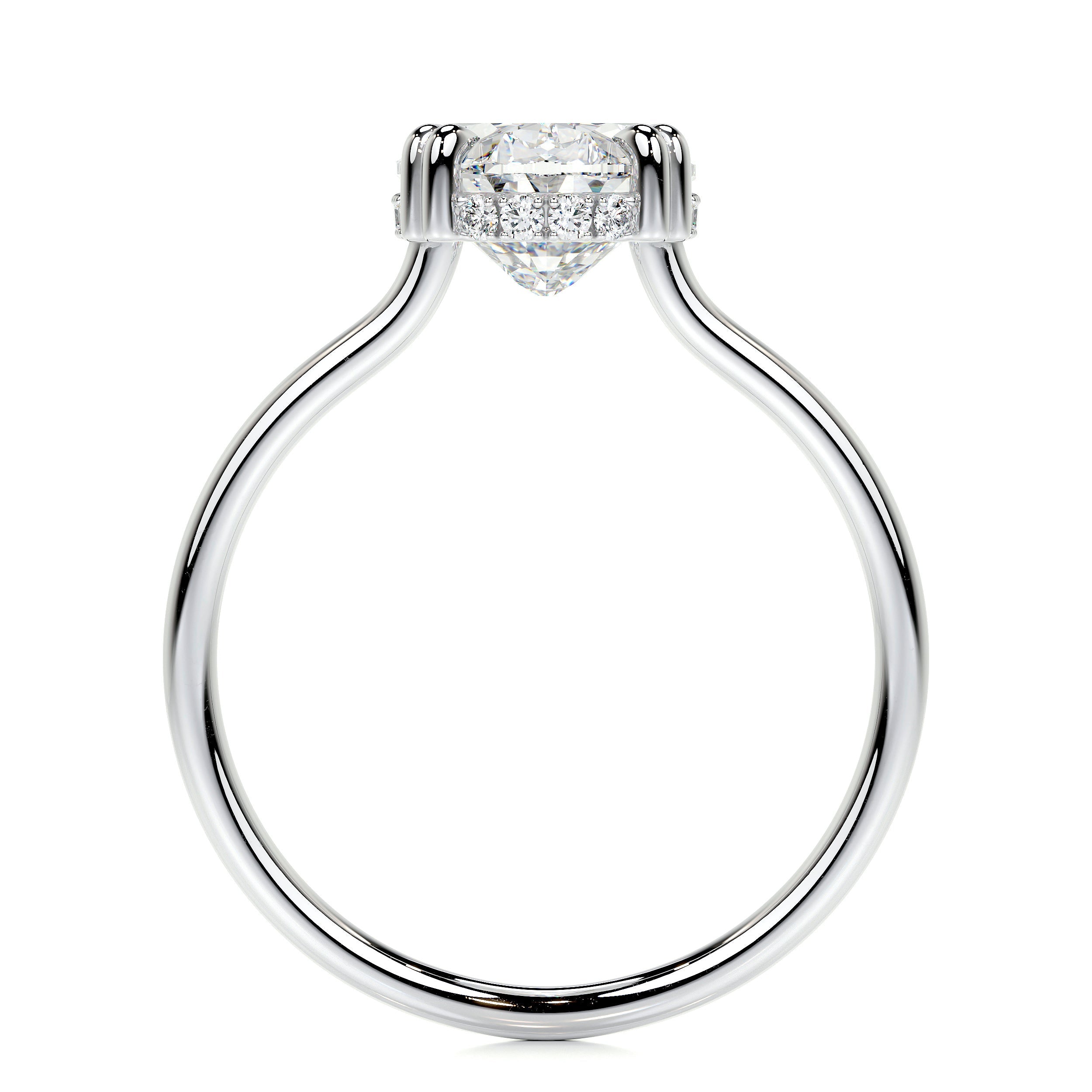 Harriet Lab Grown Diamond Ring   (3.1 Carat) -18K White Gold