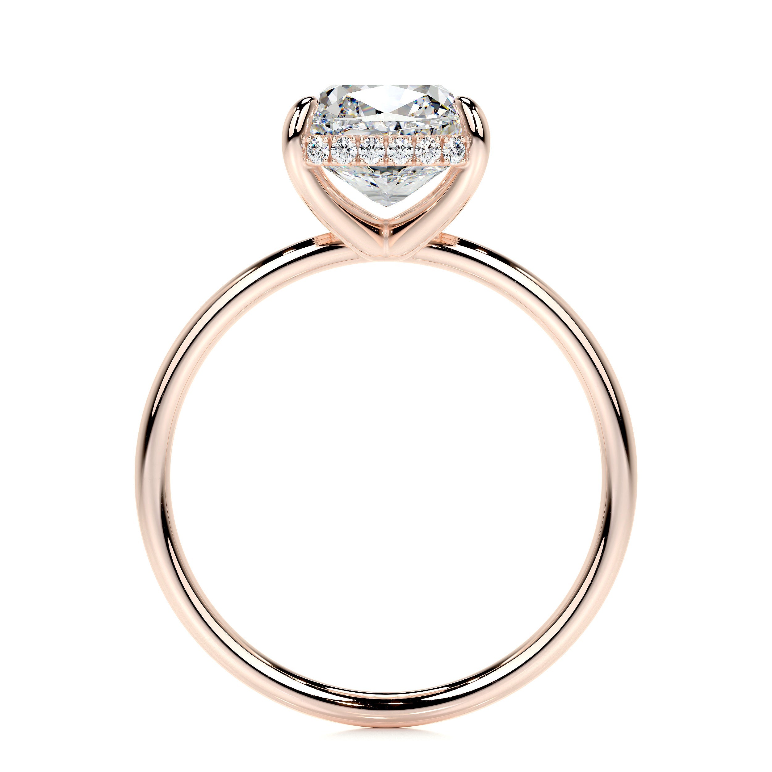 Priscilla Lab Grown Diamond Ring   (3.1 Carat) -14K Rose Gold
