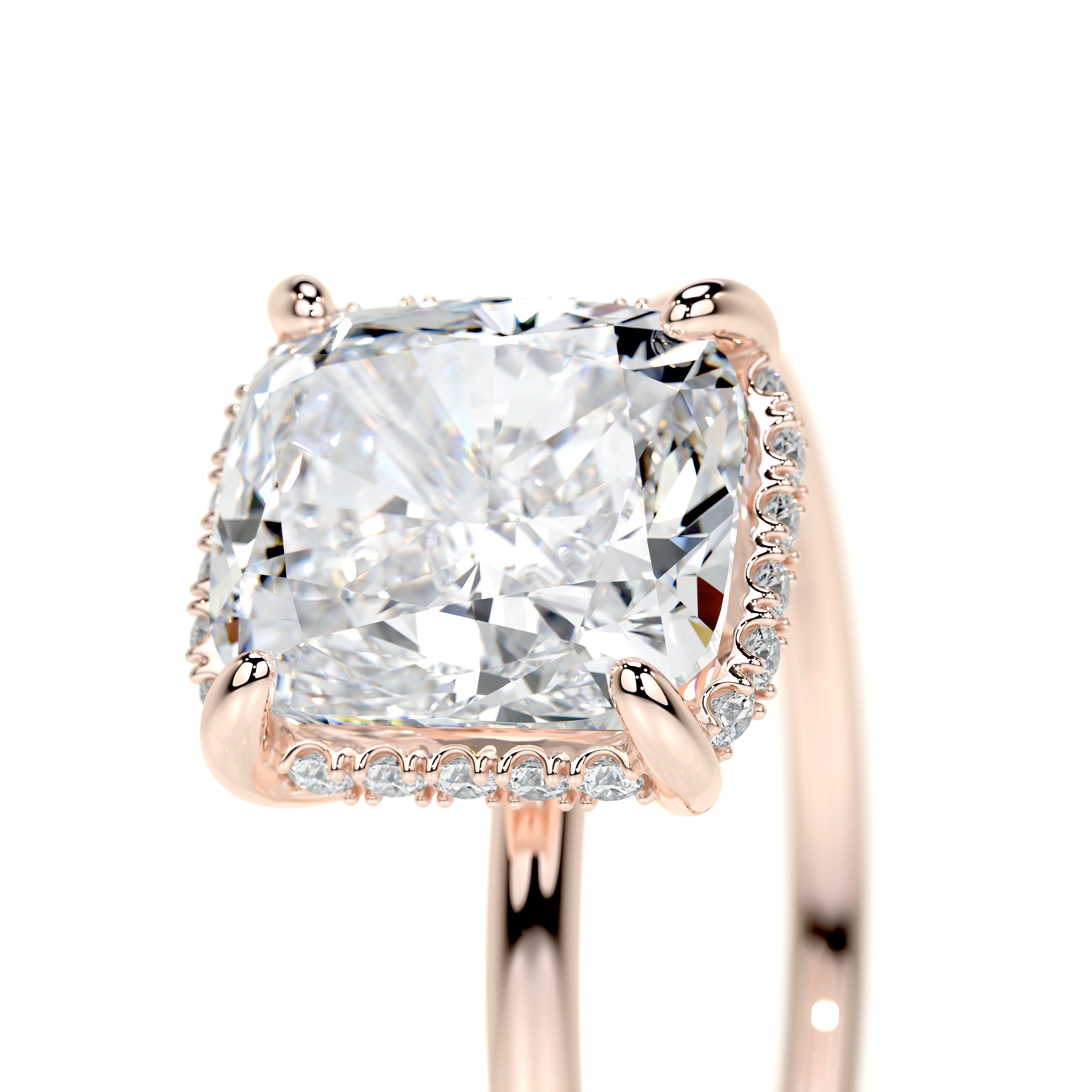Priscilla Lab Grown Diamond Ring   (3.1 Carat) -14K Rose Gold