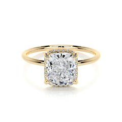 Priscilla Lab Grown Diamond Ring -18K Yellow Gold