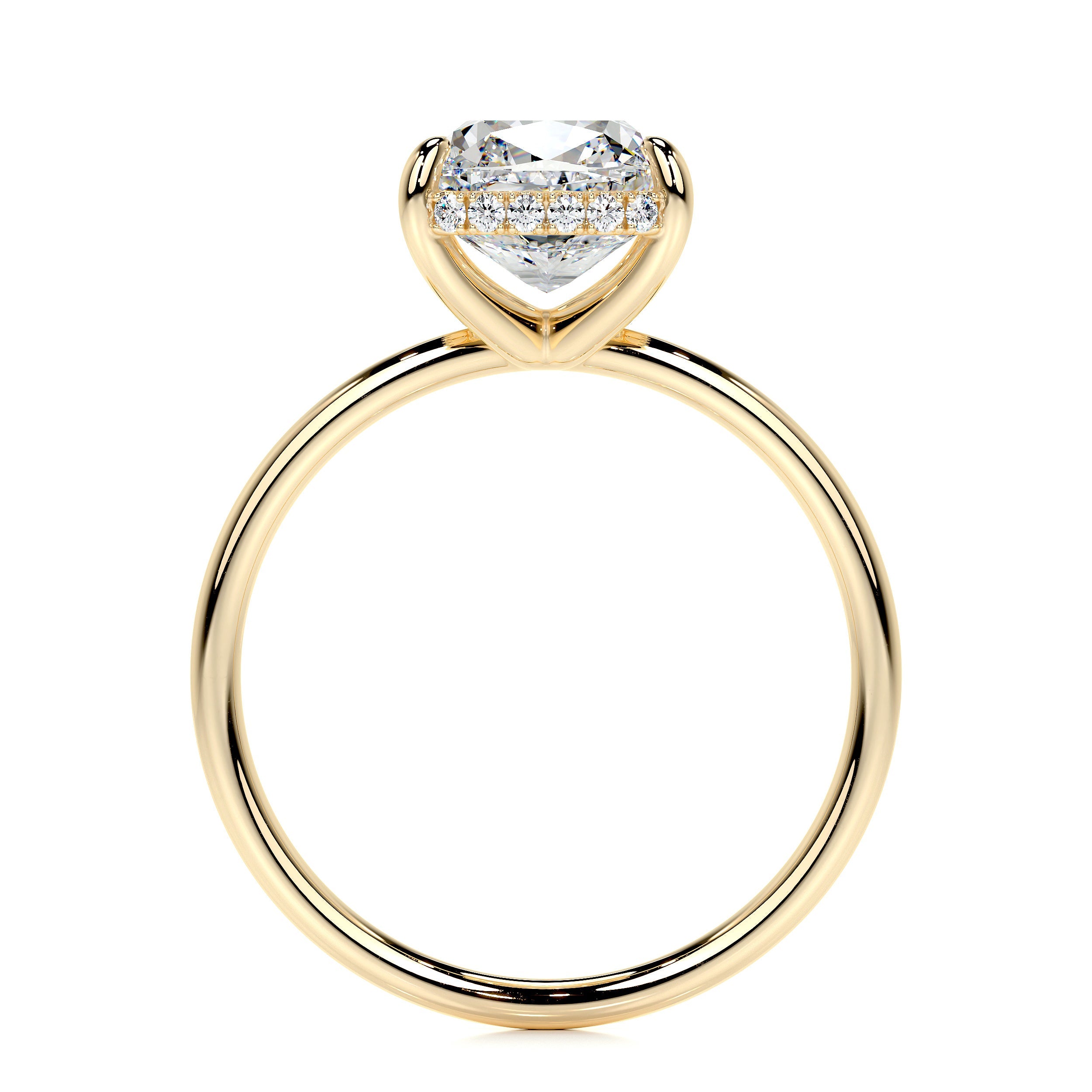 Priscilla Lab Grown Diamond Ring   (3.1 Carat) -18K Yellow Gold