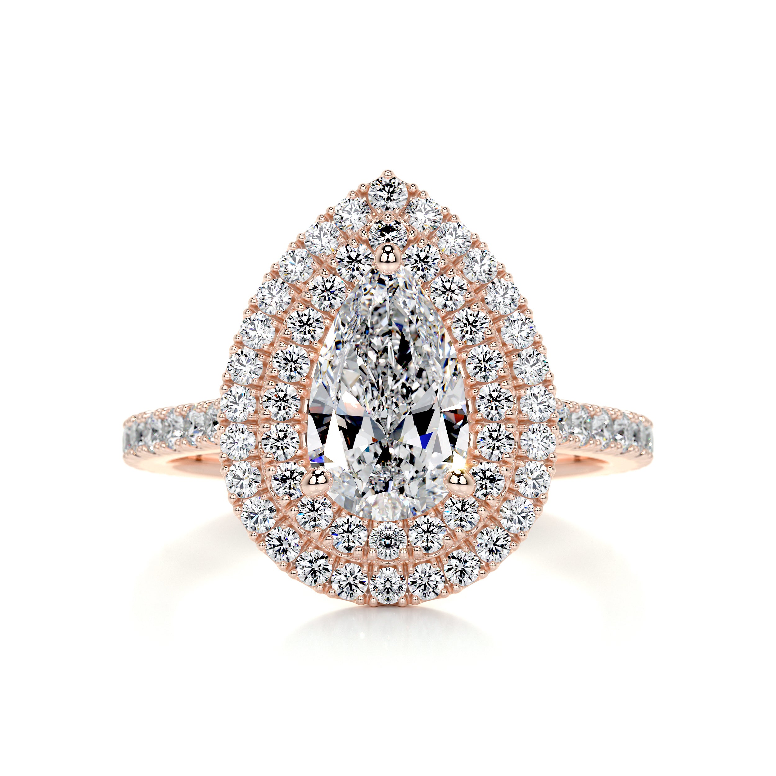 Gloria Diamond Engagement Ring   (1.65 Carat) -14K Rose Gold