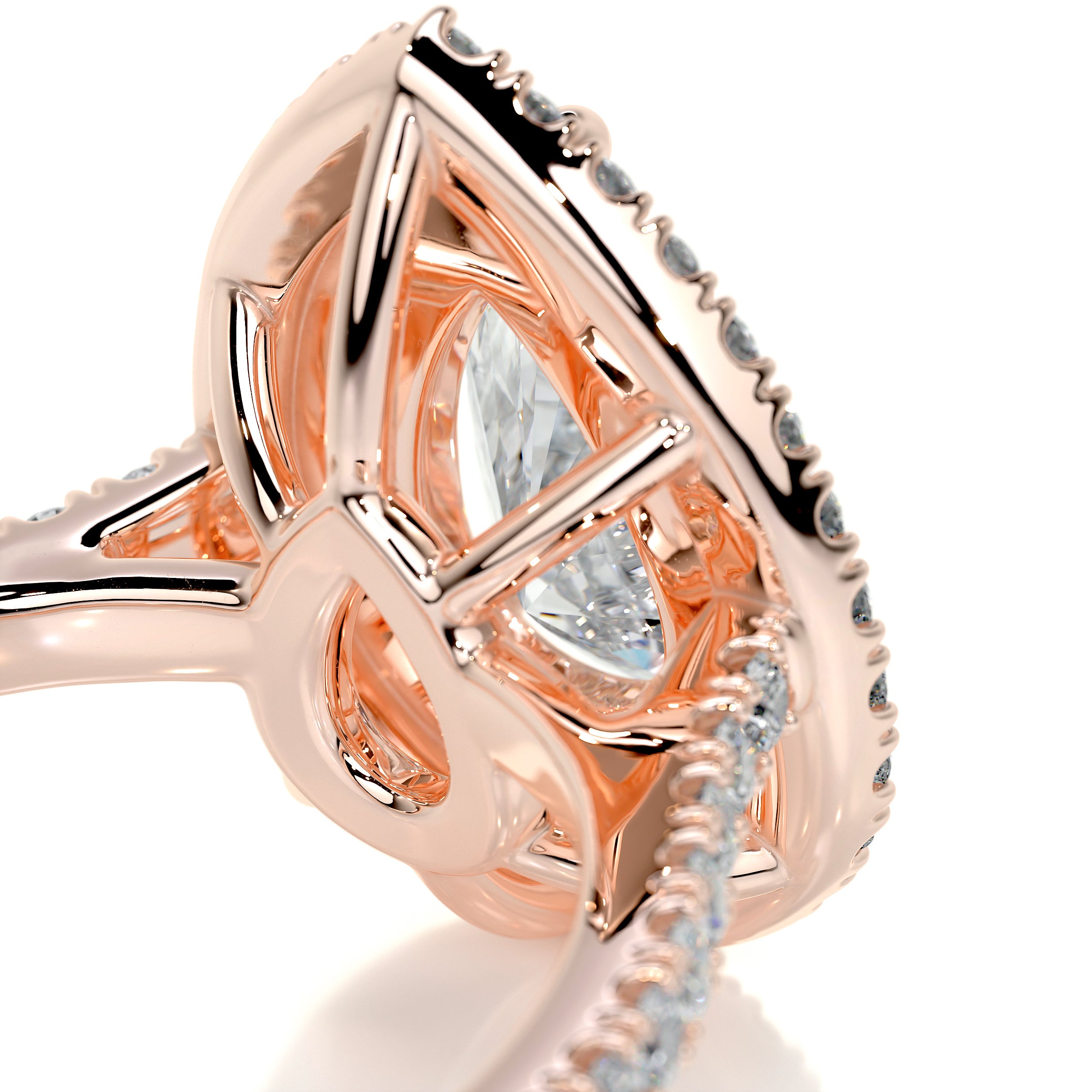 Gloria Diamond Engagement Ring   (1.65 Carat) -14K Rose Gold