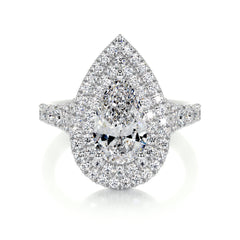 Melanie Lab Grown Diamond Ring -14K White Gold