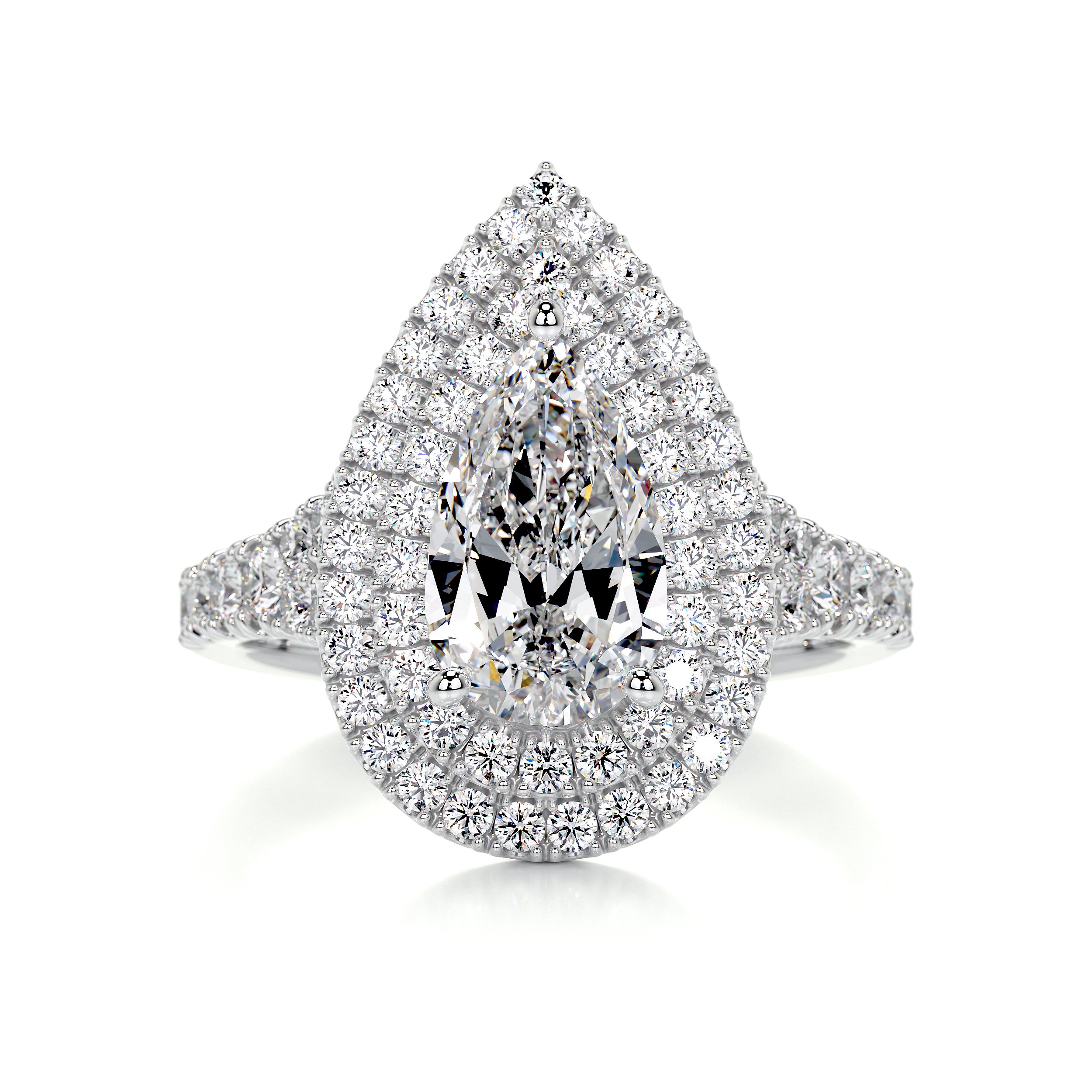 Melanie Diamond Engagement Ring   (1.75 Carat) -14K White Gold