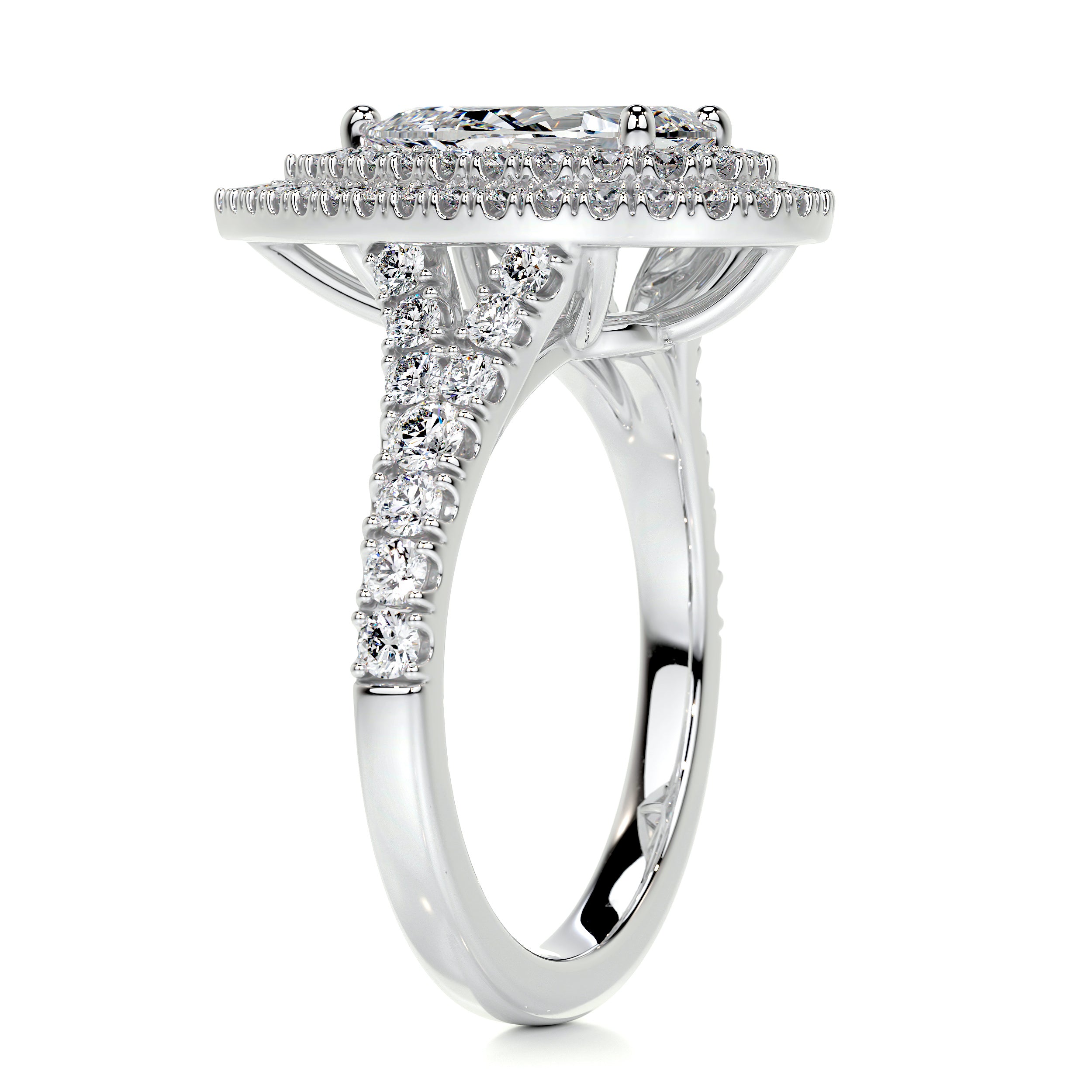 Melanie Diamond Engagement Ring   (1.75 Carat) -14K White Gold