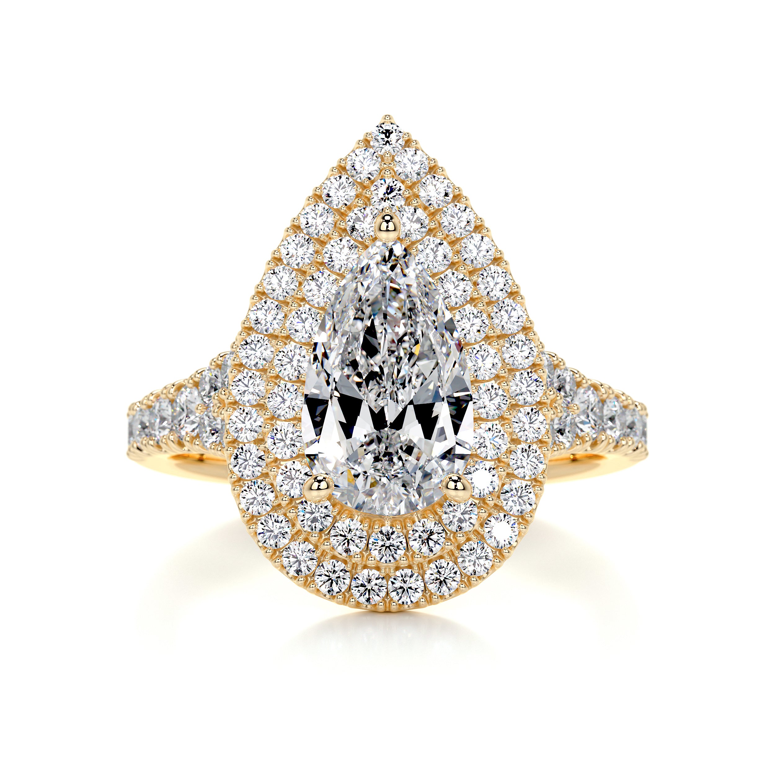 Melanie Diamond Engagement Ring   (1.75 Carat) -18K Yellow Gold