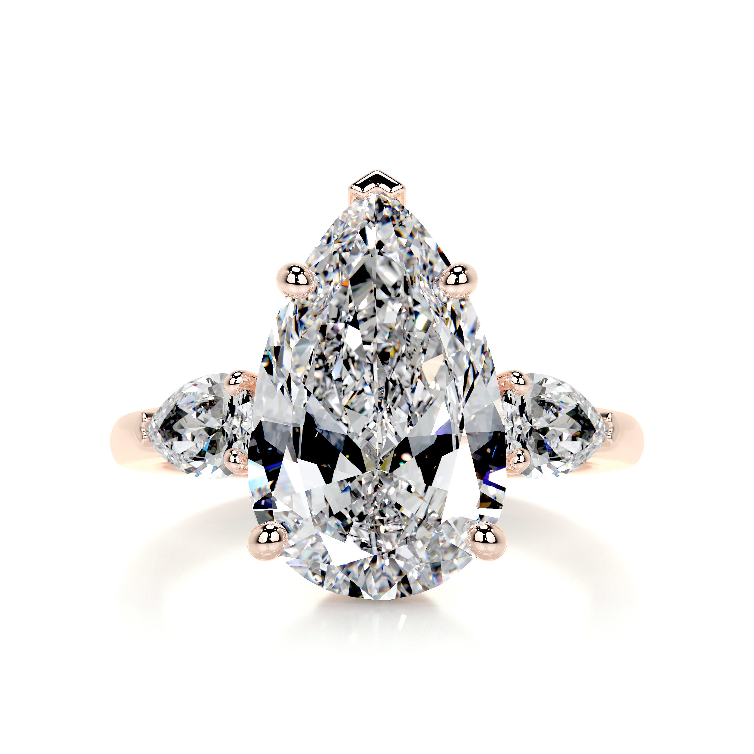 Kamala Diamond Engagement Ring   (5.5 Carat) -14K Rose Gold