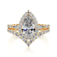 Dawn Lab Grown Diamond Bridal Set -18K Yellow Gold