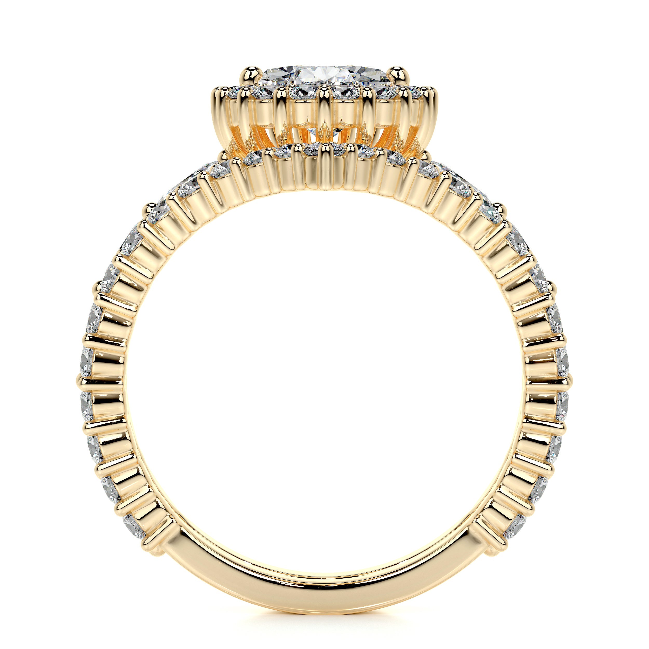 Dawn Lab Grown Diamond Bridal Set   (2.7 Carat) -18K Yellow Gold