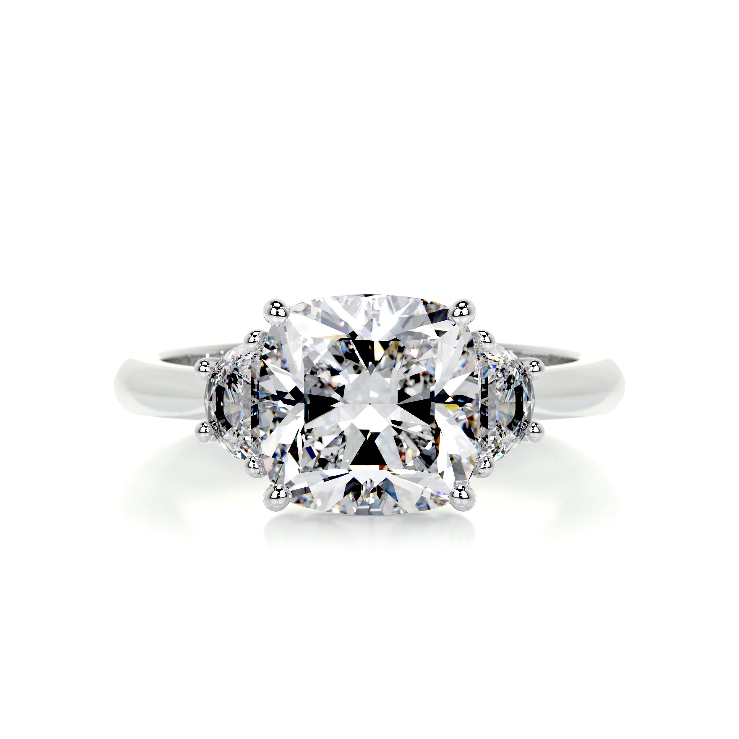 Whitney Diamond Engagement Ring   (3 Carat) -14K White Gold