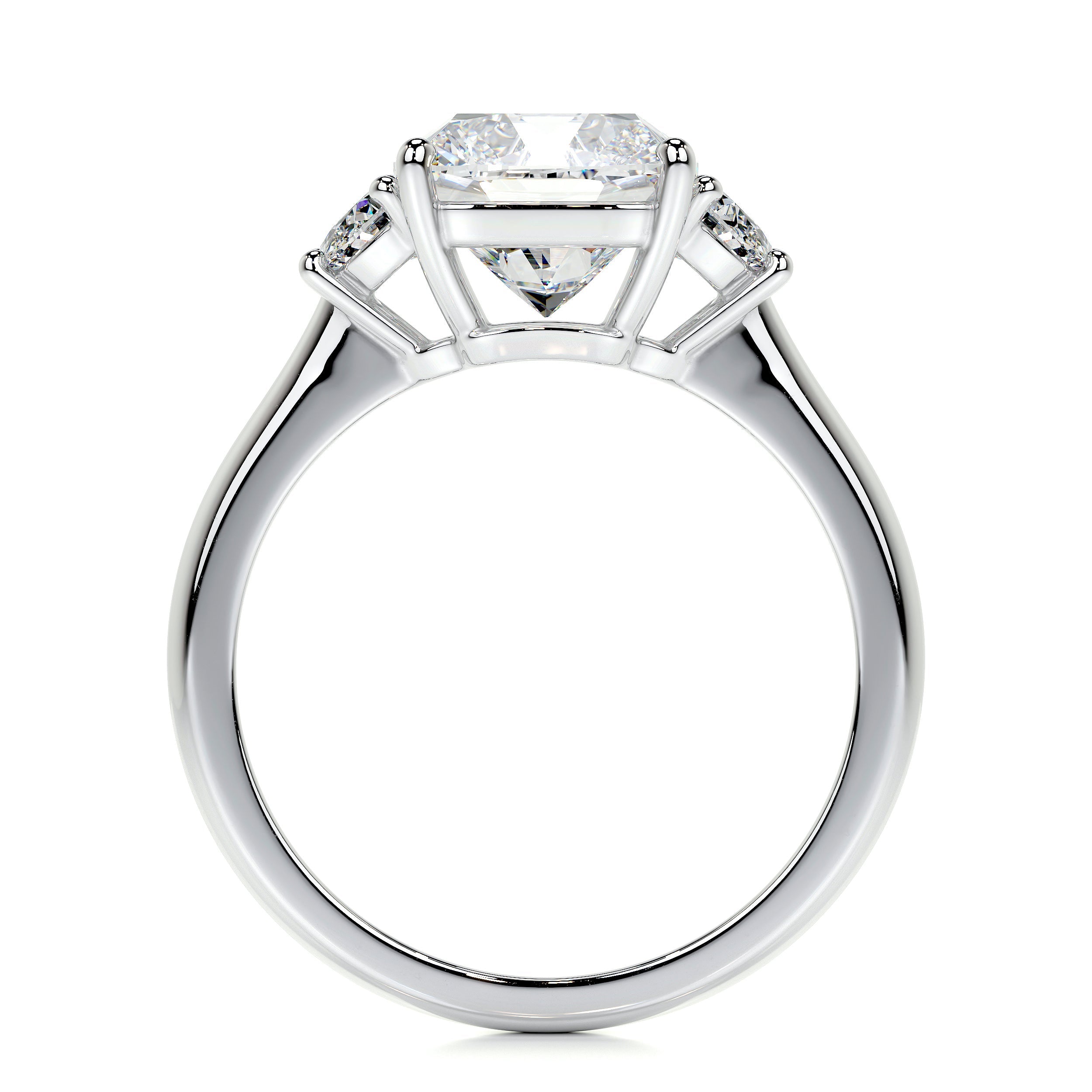 Whitney Lab Grown Diamond Ring   (3 Carat) -14K White Gold