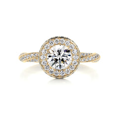 Sarina Diamond Engagement Ring -18K Yellow Gold