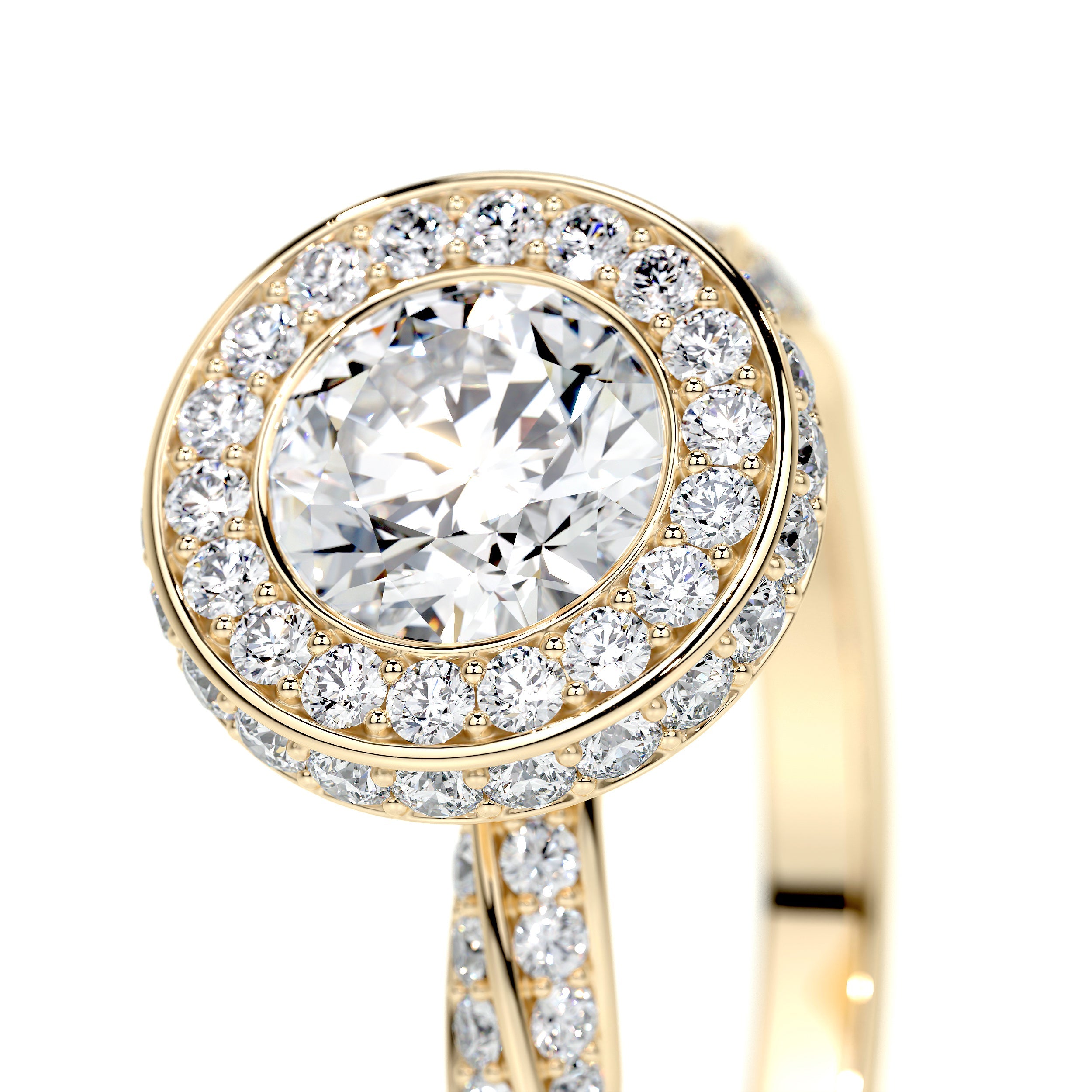 Sarina Lab Grown Diamond Ring -18K Yellow Gold