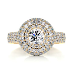 Reagan Diamond Engagement Ring -18K Yellow Gold