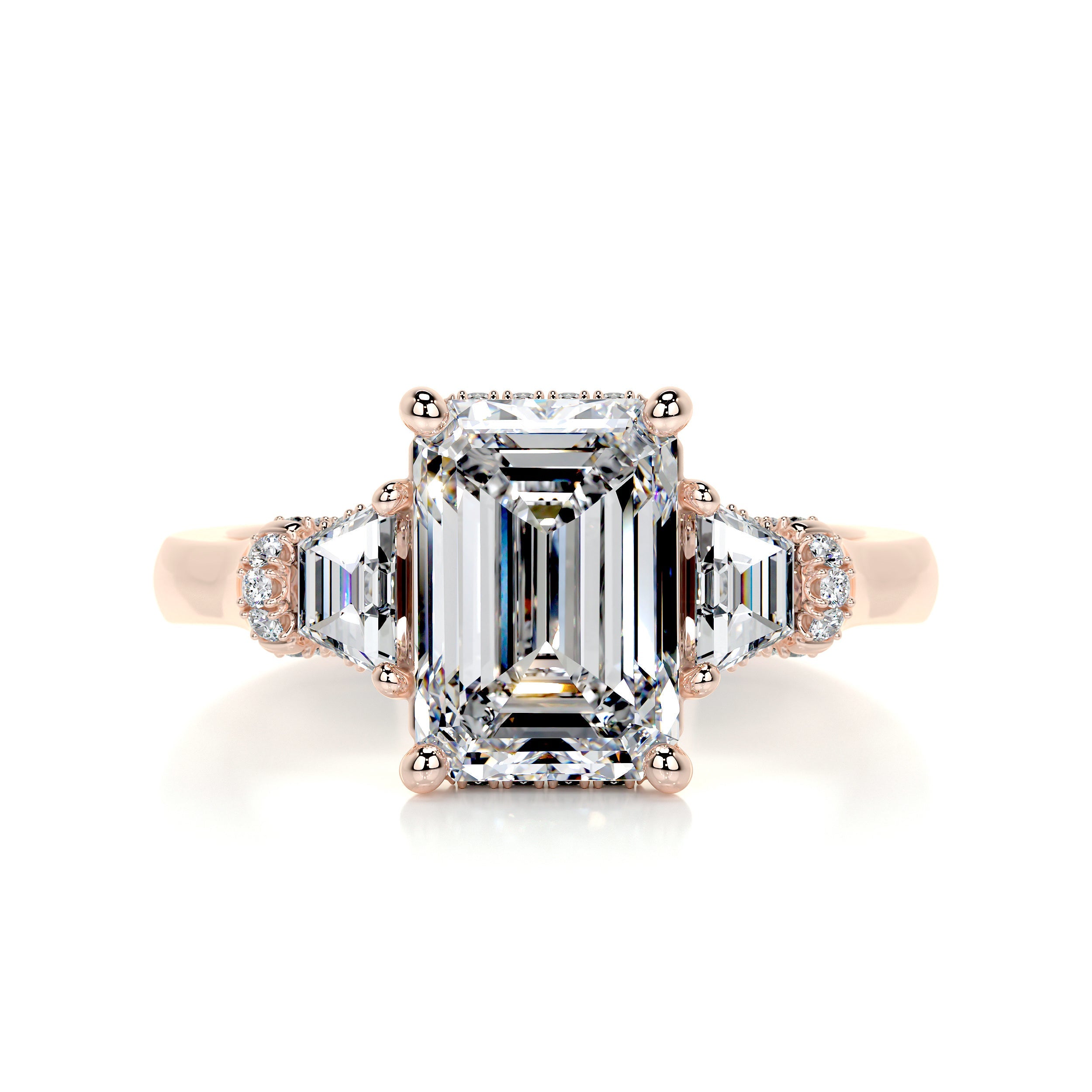 Viola Diamond Engagement Ring -14K Rose Gold