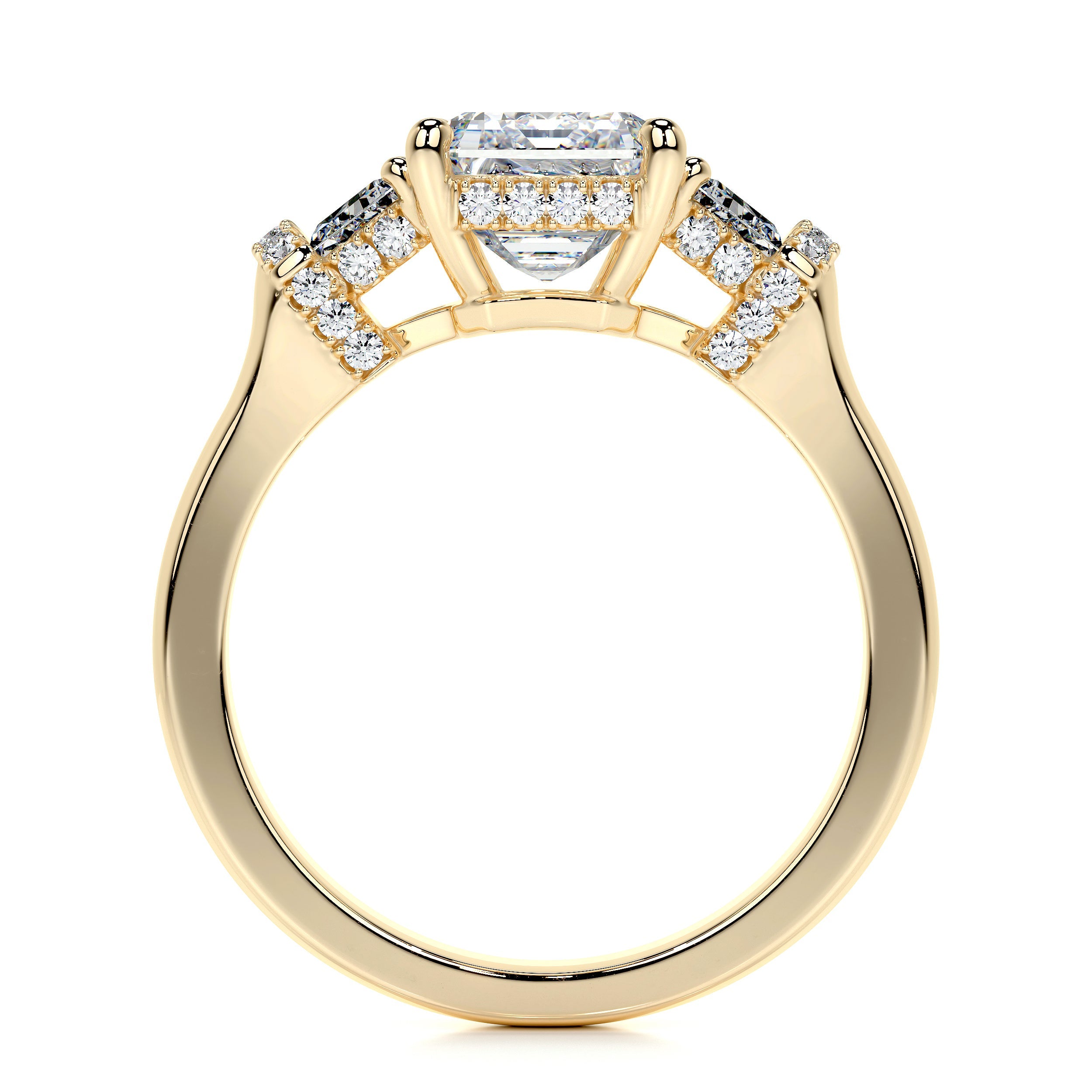 Viola Lab Grown Diamond Ring -18K Yellow Gold