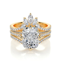 Lauren Lab Grown Diamond Bridal Set -18K Yellow Gold