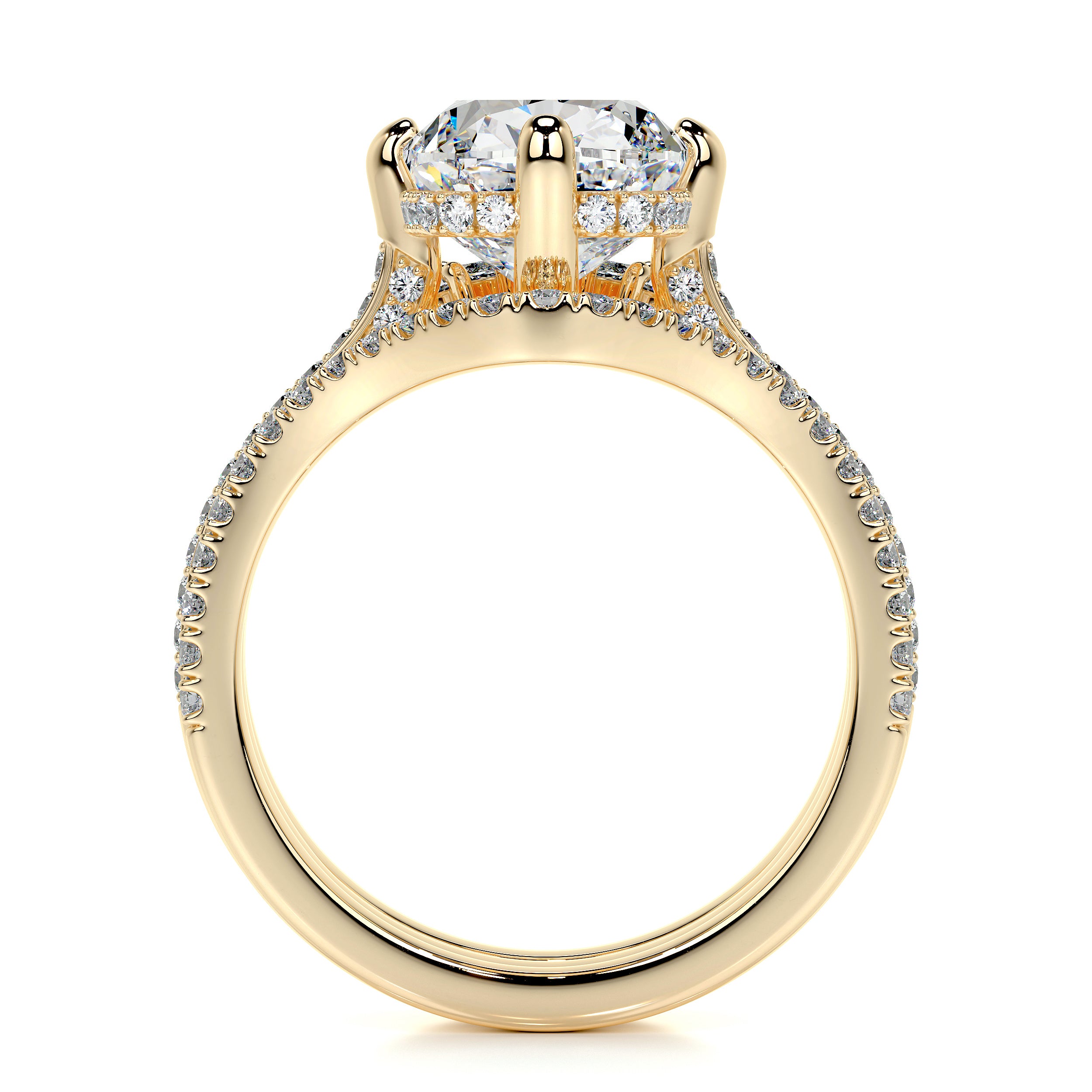 Lauren Lab Grown Diamond Bridal Set   (5.25 Carat) -18K Yellow Gold