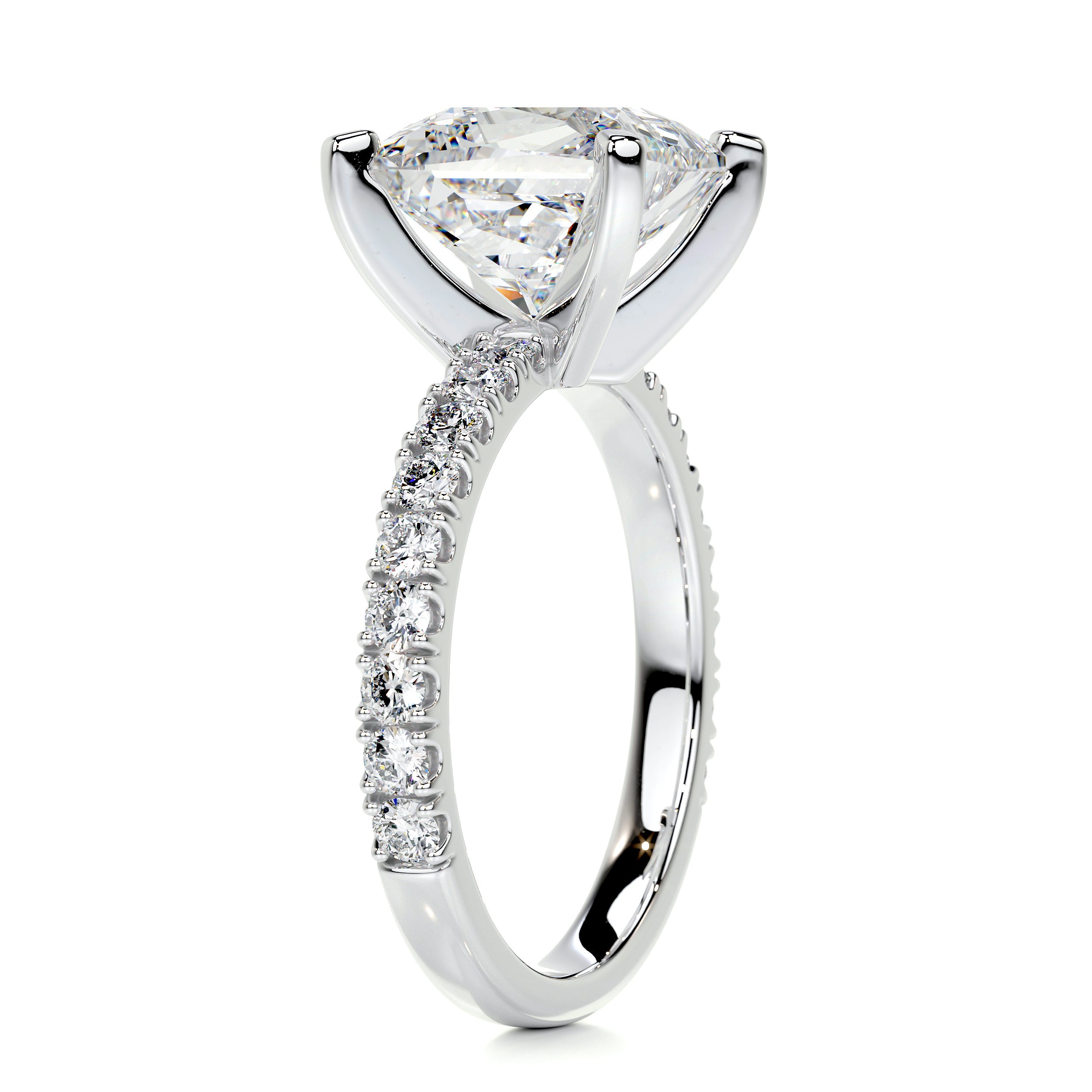 Blair Diamond Engagement Ring   (3.5 Carat) -14K White Gold